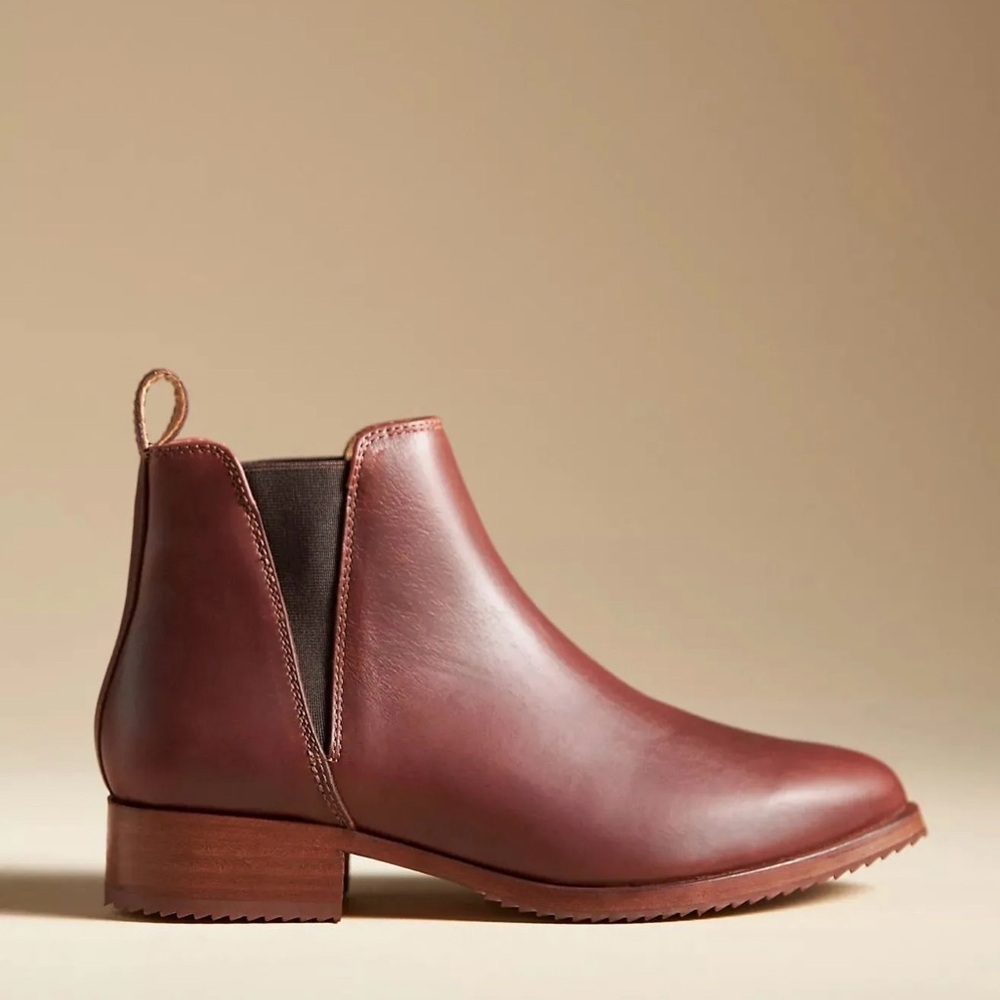 Nisolo Eva Everyday Boots Brown Leather Size 7 NWT No Box - Picture 3 of 3